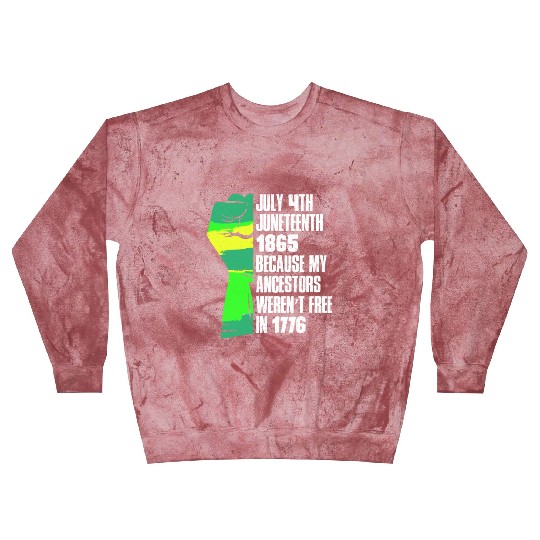 Juneteenth free since 1865 Black History US Africa Blast Sweatshirts