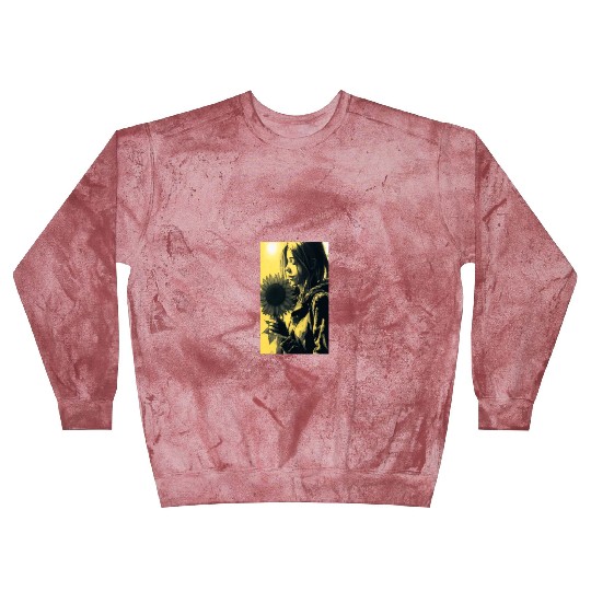 Art Painting Lover Sunflower Girl Art Painting Blast Sweatshirts