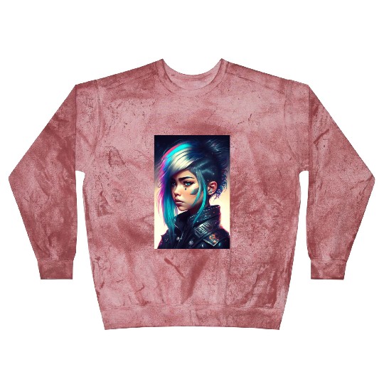 Tokyo Nightclub Punk Girl Blast Sweatshirts