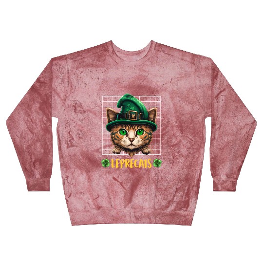 St. Patrick's Day cats leprecats kittens Blast Sweatshirts