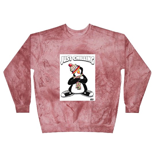 Just Chilling Penguin by Black Sheep Graphix Blast Sweatshirts
