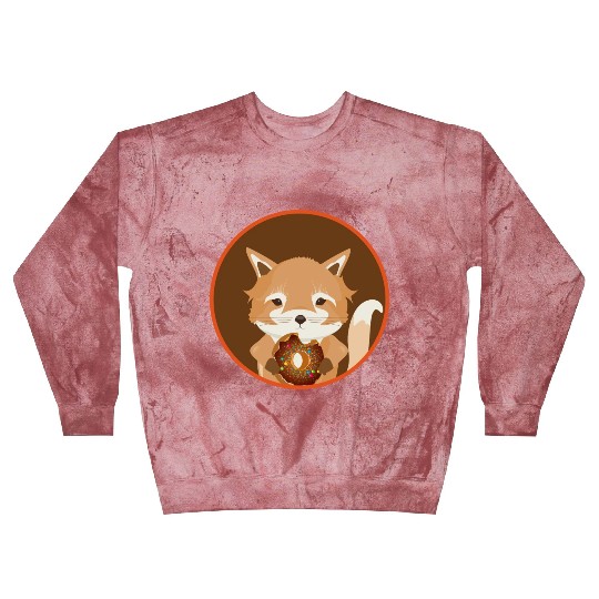 magical little fox with delicious donut Blast Sweatshirts