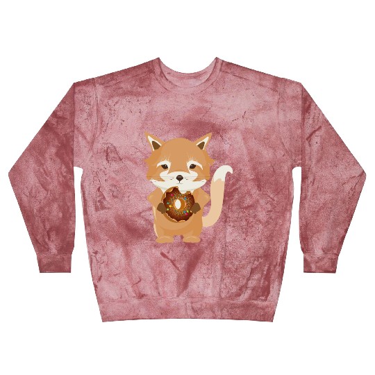magical little fox with delicious donut Blast Sweatshirts