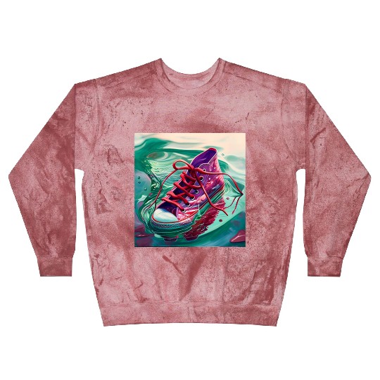 One purple running shoe Blast Sweatshirts