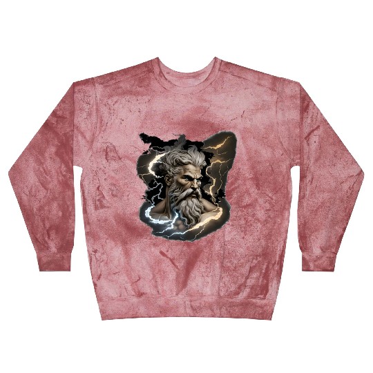 Zeus - A Colorful Tribute to the Greek God of Sky Blast Sweatshirts