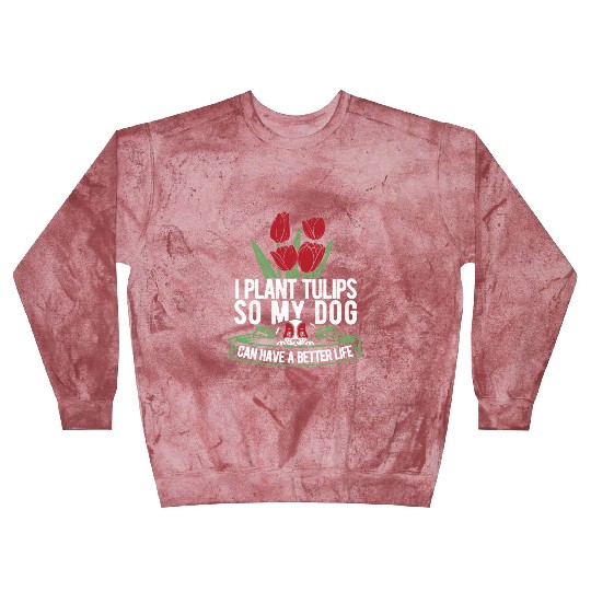 Tulip Gardening Dog Blast Sweatshirts