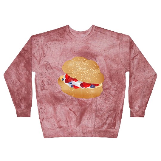 Cream puffs filled with cream and berries Blast Sweatshirts