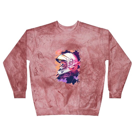 Aesthetic Vaporwave Space Cat 80s 90s Astronaut Blast Sweatshirts