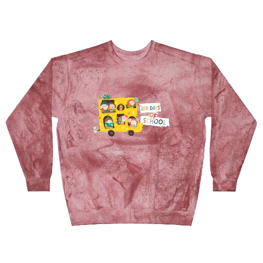 100 days of school children in the school bus Blast Sweatshirts