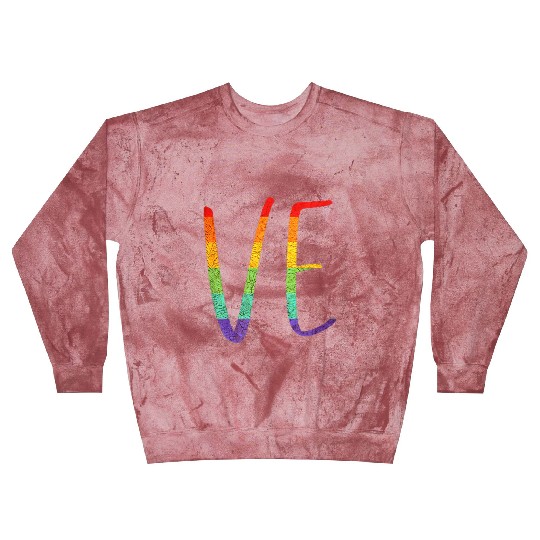 LGBT Pride Love LO VE Lesbian Couple Matching Love Blast Sweatshirts