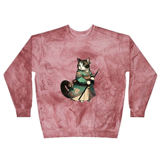 Cat Dressed as Mulan Blast Sweatshirts