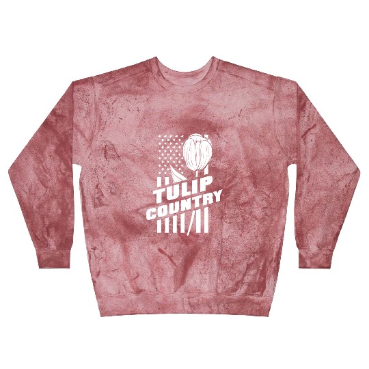 Tulip Gardening Us Flag Tulips Blast Sweatshirts