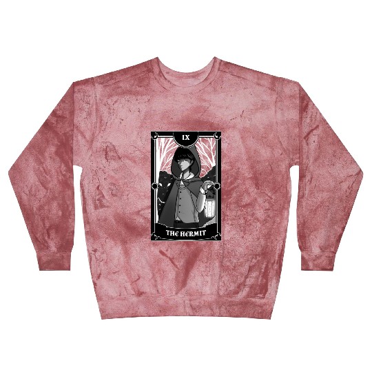 Anime Tarot Card The Hermit Occult Gothic Witch Blast Sweatshirts