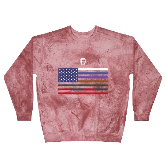 USA Jiu Jitsu Belt Color Ranking Flag BJJ Martial Blast Sweatshirts