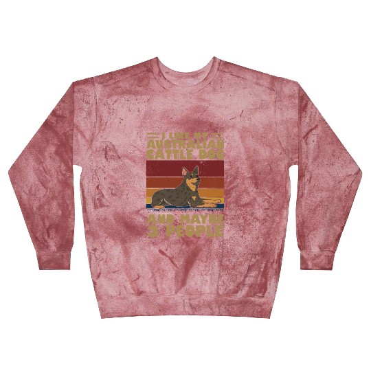 I Like My Australian Cattle Dog And Maybe 3 People Blast Sweatshirts