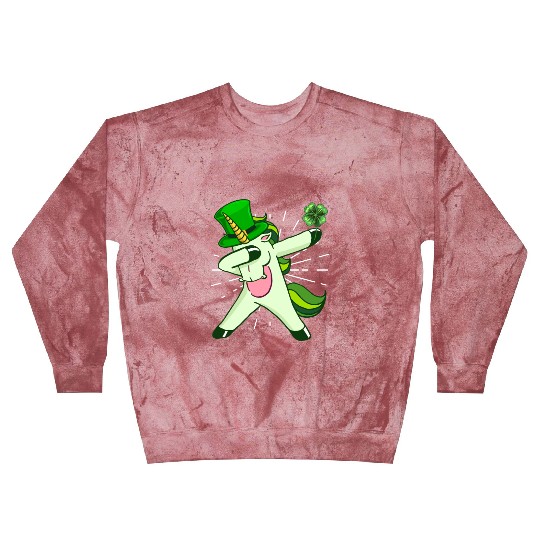 Dabbing unicorn shamrock St. Patrick's Day Blast Sweatshirts