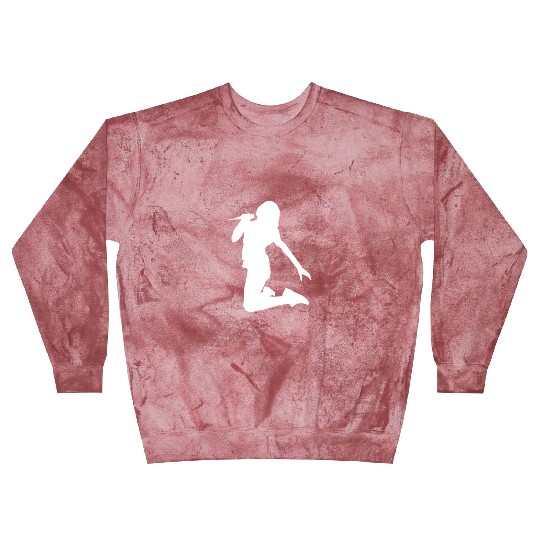 guitar player girl silhouette Blast Sweatshirts