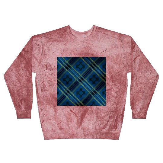 Indigo Tartan A Trendsetter's Delight Blast Sweatshirts