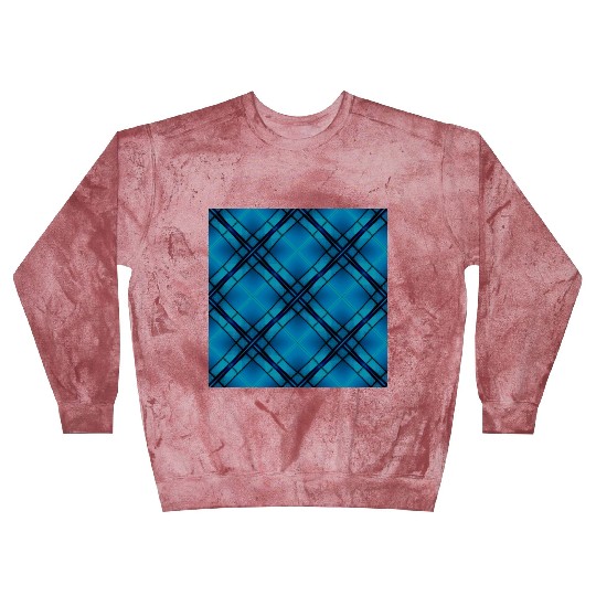 Elevate Your Style with the Blue Tartan Pattern T- Blast Sweatshirts