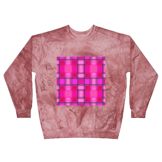 Tartan Pattern in Pink Delicate and Beautiful T-Sh Blast Sweatshirts