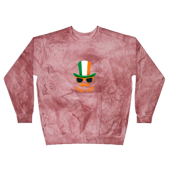 Lucky Dude, St Patricks Day, Irish, Boys T, mousta Blast Sweatshirts