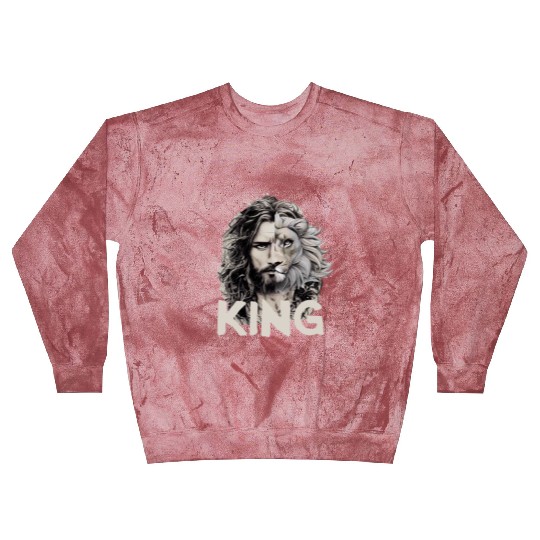 Jesus King Lion Leo Christian Bible Believer Blast Sweatshirts