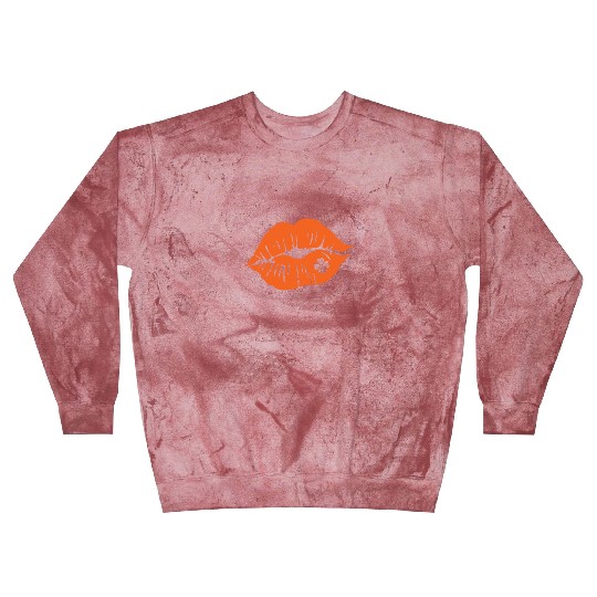 Shamrock Lips, Orange Clover, Kiss Me, St Patricks Blast Sweatshirts