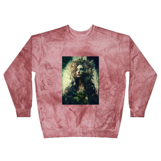 Nature Goddess - Woodland Witchy Forest Greenwoman Blast Sweatshirts