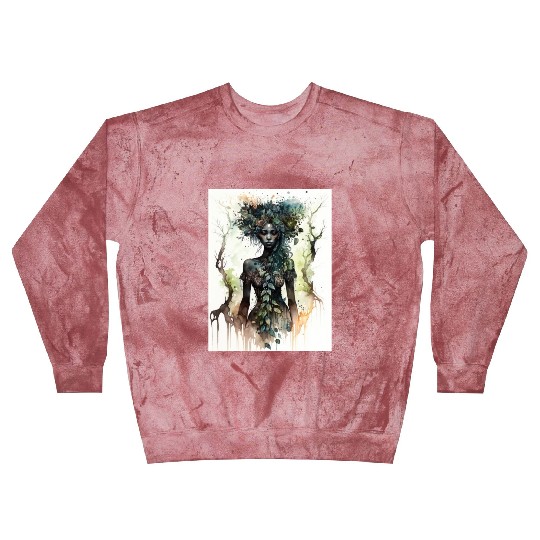 Black Nature Goddess - African American, Woodland Blast Sweatshirts