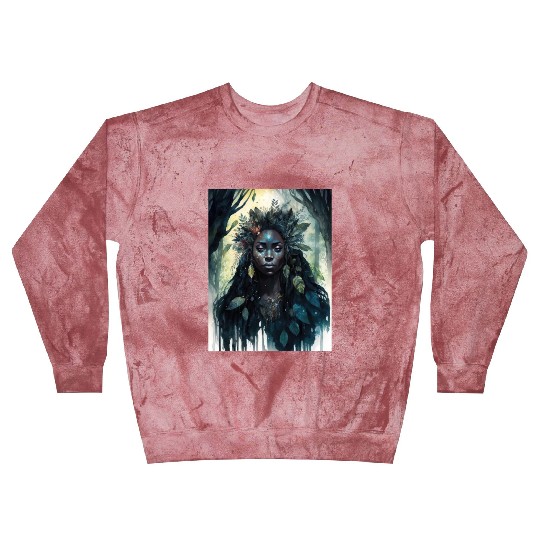 Black Nature Goddess - African American, Woodland Blast Sweatshirts