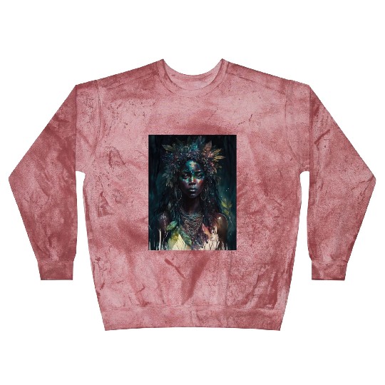Black Nature Goddess - African American, Woodland Blast Sweatshirts