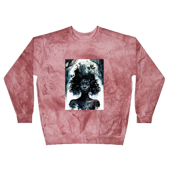 Black Nature Goddess - African American, Woodland Blast Sweatshirts