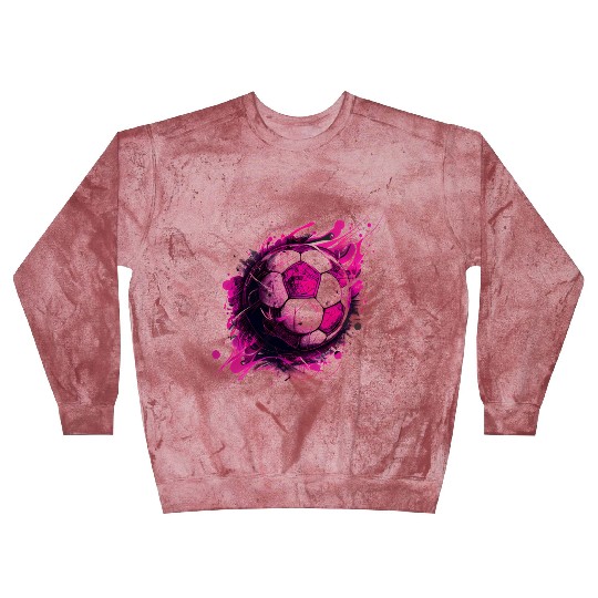 Pink Soccer ball, Football, Sports Blast Sweatshirts