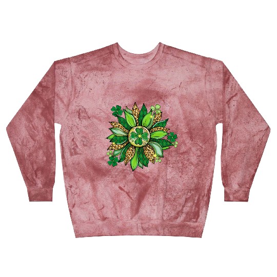 Sunflower Green With Leopard Blast Sweatshirts