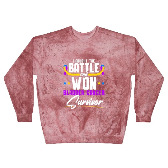 Fought The Battle And Won Bladder Cancer Survivor Blast Sweatshirts