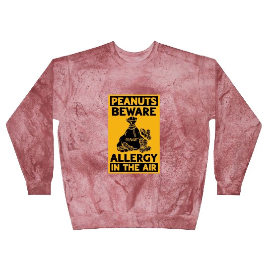 Peanuts Beware Allergy In The Air Peanut Allergic Blast Sweatshirts