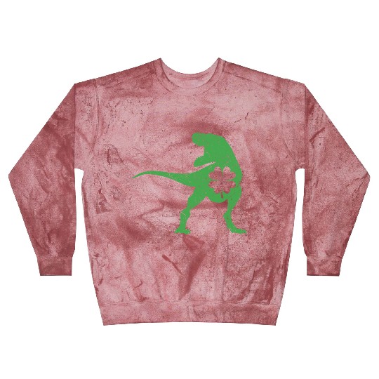 Tyrannosaurus T Rex Dinosaur St Patricks Day Irish Blast Sweatshirts