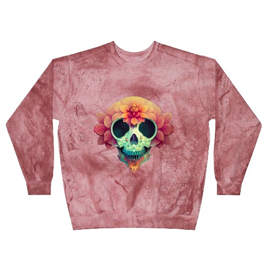 Floral Skull Candy Blast Sweatshirts