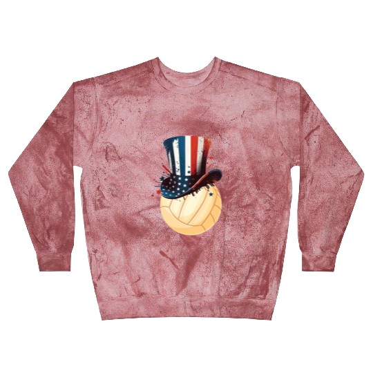 Patriotic America USA Flag 4th Of July Volleyball Blast Sweatshirts