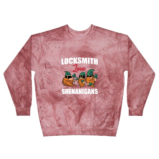 Locksmith Love Shenanigans St. Patricks Day Gnomes Blast Sweatshirts