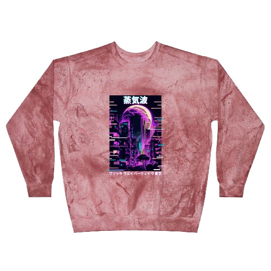 Anime Tokyo City Japanese Vaporwave Aesthetic Blast Sweatshirts