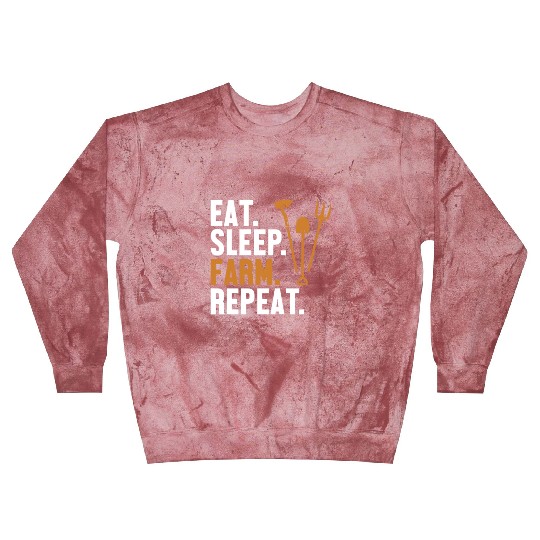 Eat Sleep Farm Repeat Rancher Agribusiness Farmer Blast Sweatshirts