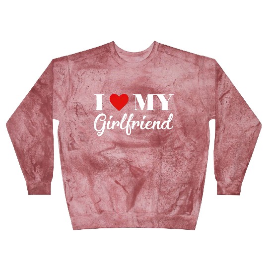 i love my girlfriend Blast Sweatshirts