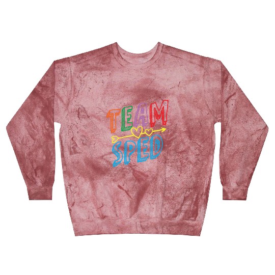 Team Sped Awareness Special Education Teacher Blast Sweatshirts