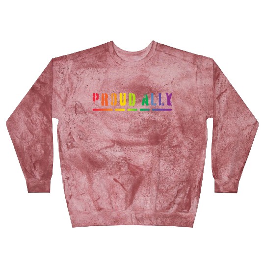 Proud Ally Pride LGBTQ, Pride Month, Rainbow Blast Sweatshirts