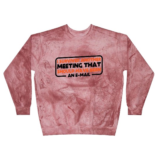 I Survived Another Meeting 22 Blast Sweatshirts