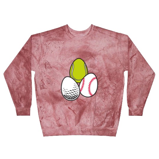 Sports Easter Egg Tennis Athletic Baseball Game Blast Sweatshirts