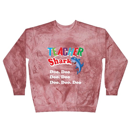 Teacher Blast Sweatshirts Preschool Teacher Shark Funny