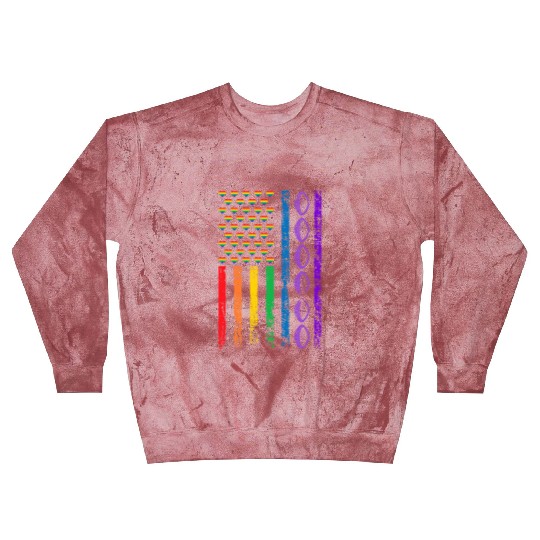 American Sports Rainbow Flag LGBT Pride Month Blast Sweatshirts
