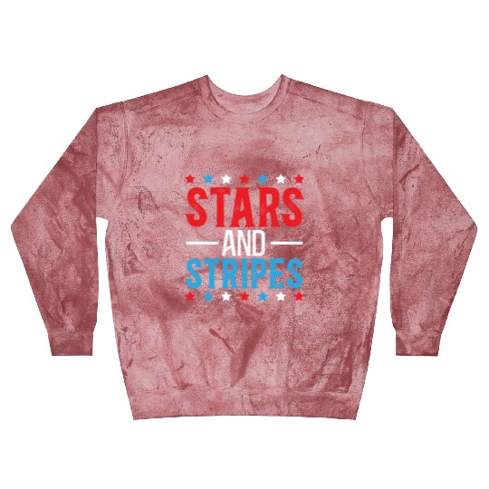 Stars And Stripes America USA Flag 4th Of July Blast Sweatshirts